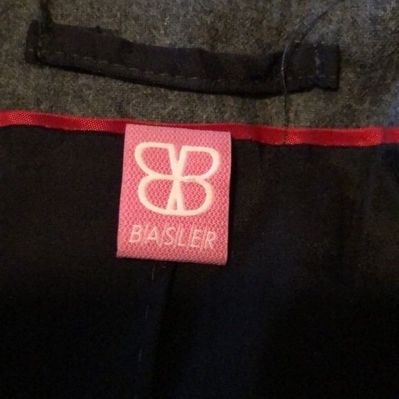 Basler Buffalo Plaid Blazer Black Gray Checked Size 12 - Picture 5 of 7